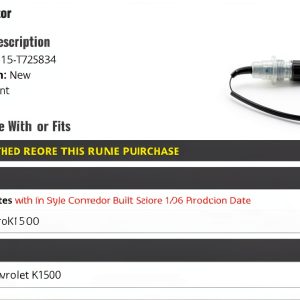 Chevy K1500 4WD Actuator Replacement Parts by Marketplace-0