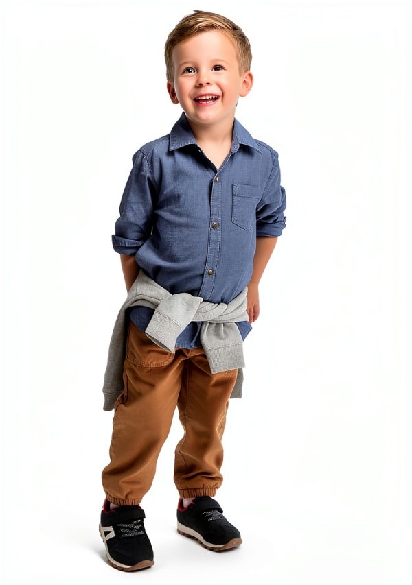 Carter's Simple Joys Baby Boys Pants Set 3T Blue Chomp/Grey Stripe-3