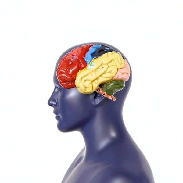 Human Brain Anatomical Model ZENFUN Educational PVC 8x6.7x5.9 Inch-6
