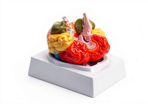Human Brain Anatomical Model ZENFUN Educational PVC 8x6.7x5.9 Inch-1