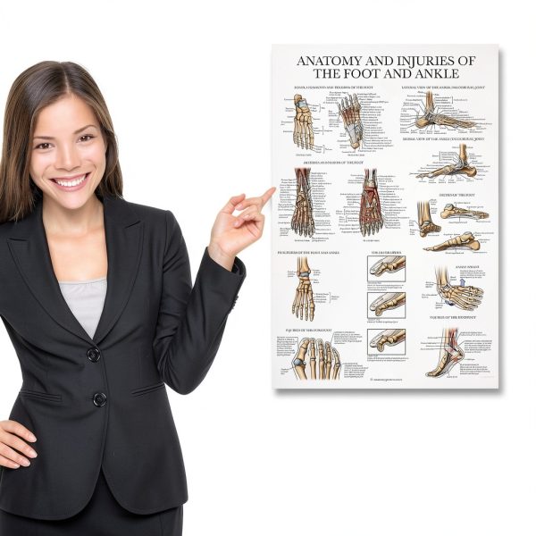 Palace Learning Foot Anatomy Chart 18x24 Laminated 1PK-FOOTANATOMY-3