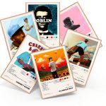 Music Poster Set 6 Canvas Album Prints 8x12 Inch by Generic-0