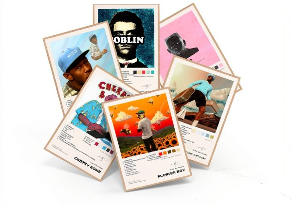 Music Poster Set 6 Canvas Album Prints 8x12 Inch by Generic-0