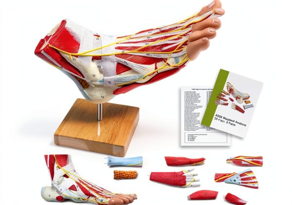 Human Foot Model AnatomyPro with Texture and Magnetic Connectors-0