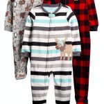 Carter's Simple Joys Baby Boy Footed Fleece Pajama Snowman Yeti-0