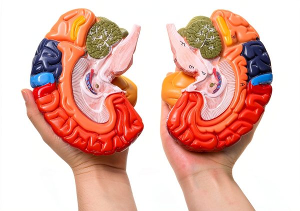 Human Brain Anatomical Model ZENFUN Educational PVC 8x6.7x5.9 Inch-5