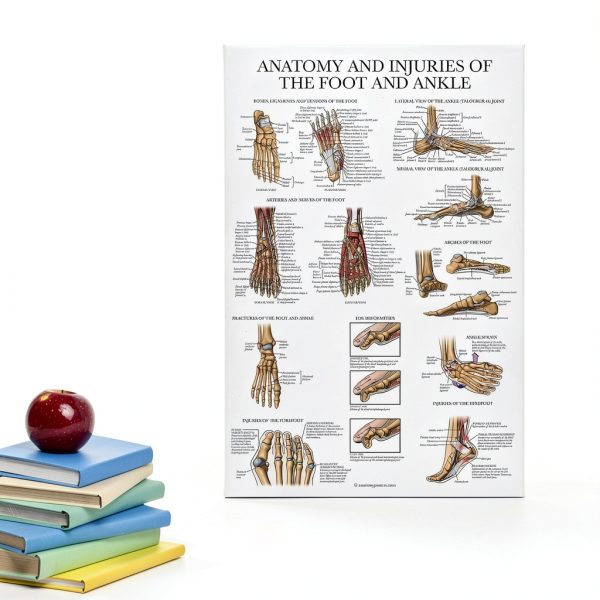 Palace Learning Foot Anatomy Chart 18x24 Laminated 1PK-FOOTANATOMY-4