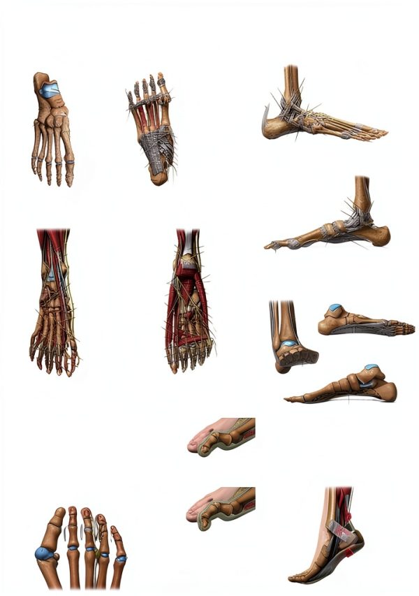 Palace Learning Foot Anatomy Chart 18x24 Laminated 1PK-FOOTANATOMY-0