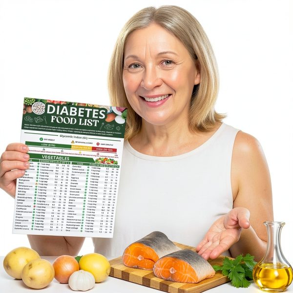 Diabetes Food Chart Miarita 8.3 x 11.7 Inch Laminated Tri-Fold-4