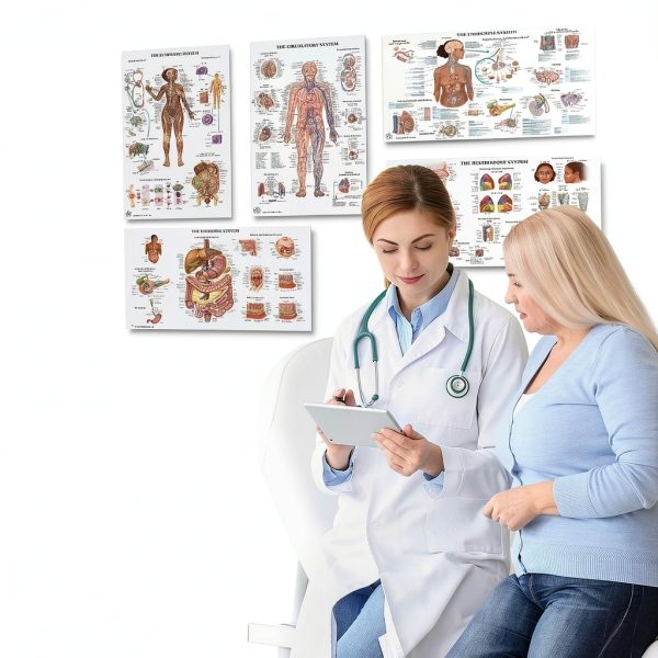 Human Anatomy Posters 17 Set by THE ART OF SCIENCE 18x30 Medical Chart-7
