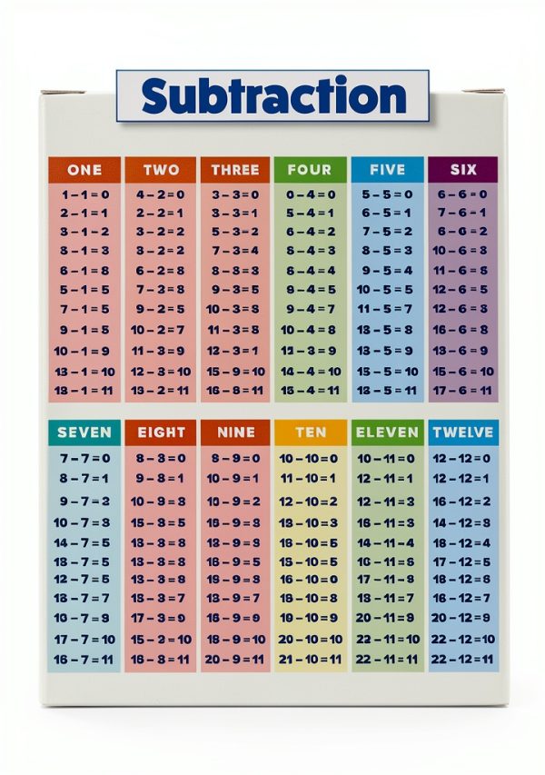 Laminated Math Poster Set 4 Pack Palace Learning 18x24 Educational-7