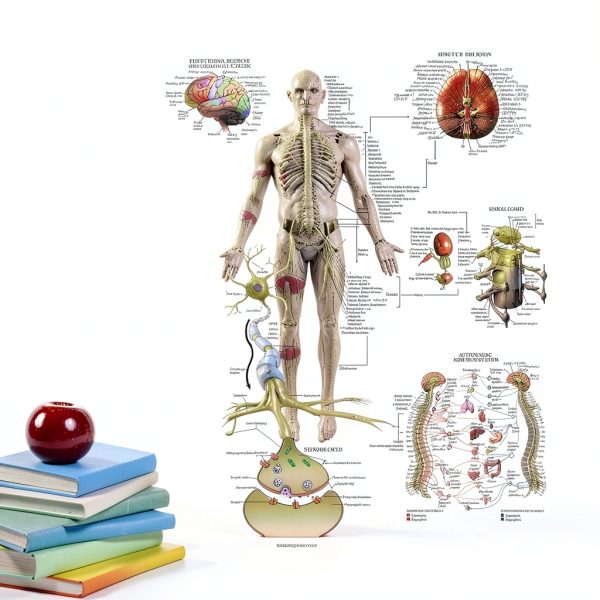 Anatomical Posters 16 Pack Laminated by Palace Learning 18x24 Inch Set-4