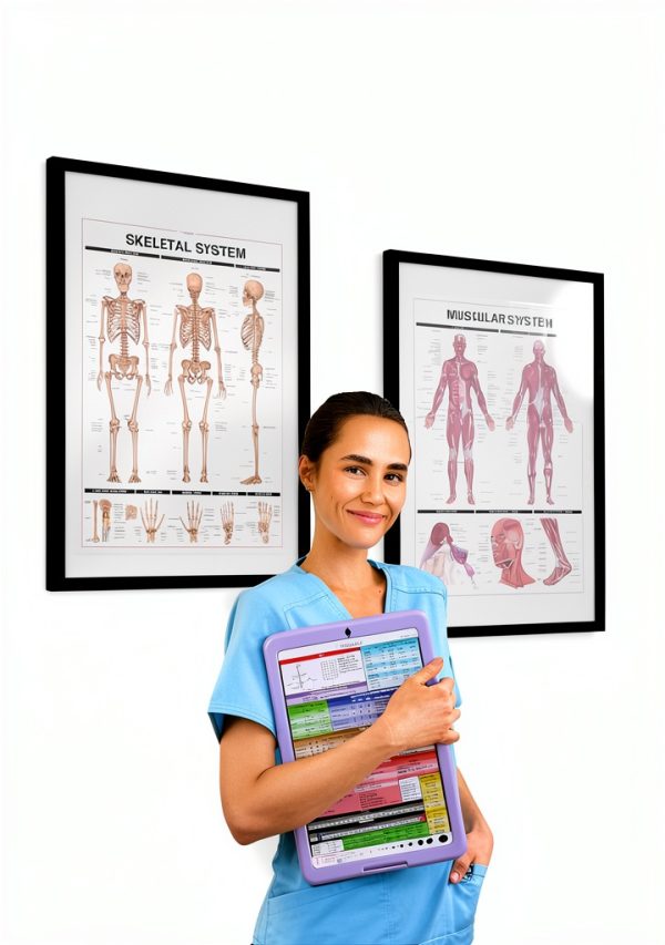 Human Anatomy Posters Tribe RN 12 Laminated 18x24 Charts-1