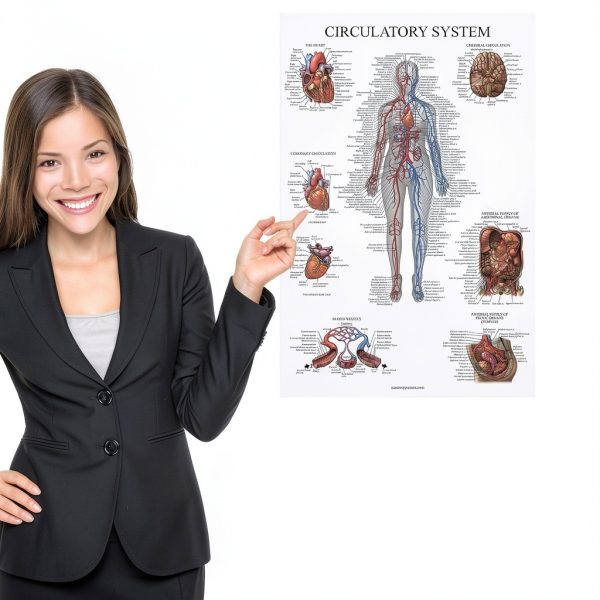 Anatomical Posters 16 Pack Laminated by Palace Learning 18x24 Inch Set-3