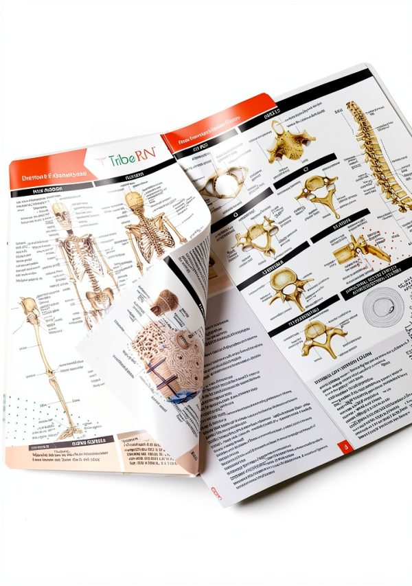 TribeRN Anatomy & Physiology Study Guides - Set of 10 Human Anatomy Guides for Nursing Students, School, College, Medical Professions - 12 Topics on Body Systems w/ Reference Charts & Terminology-1